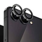 For Samsung Galaxy Z Flip7 5G NORTHJO Camera Lens Protector CD Metal Ring Tempered Glass Film(Black) - 2