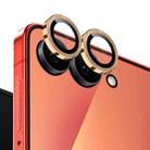 For Samsung Galaxy Z Flip7 5G NORTHJO Camera Lens Protector CD Metal Ring Tempered Glass Film(Gold) - 2