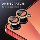 For Samsung Galaxy Z Flip7 5G NORTHJO Camera Lens Protector CD Metal Ring Tempered Glass Film(Gold) - 3