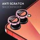 For Samsung Galaxy Z Flip7 5G NORTHJO Camera Lens Protector CD Metal Ring Tempered Glass Film(Pink) - 3