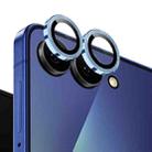 For Samsung Galaxy Z Flip7 5G NORTHJO Camera Lens Protector CD Metal Ring Tempered Glass Film(Blue) - 2