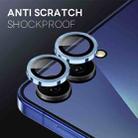 For Samsung Galaxy Z Flip7 5G NORTHJO Camera Lens Protector CD Metal Ring Tempered Glass Film(Blue) - 3