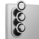 For Samsung Galaxy Z Fold7 5G NORTHJO Camera Lens Protector CD Metal Ring Tempered Glass Film(Silver) - 2