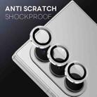 For Samsung Galaxy Z Fold7 5G NORTHJO Camera Lens Protector CD Metal Ring Tempered Glass Film(Silver) - 3