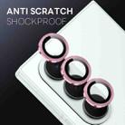 For Samsung Galaxy Z Fold7 5G NORTHJO Camera Lens Protector CD Metal Ring Tempered Glass Film(Pink) - 3