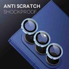 For Samsung Galaxy Z Fold7 5G NORTHJO Camera Lens Protector CD Metal Ring Tempered Glass Film(Blue) - 3