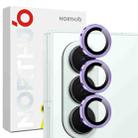 For Samsung Galaxy Z Fold7 5G NORTHJO Camera Lens Protector CD Metal Ring Tempered Glass Film(Purple) - 1
