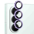 For Samsung Galaxy Z Fold7 5G NORTHJO Camera Lens Protector CD Metal Ring Tempered Glass Film(Purple) - 2