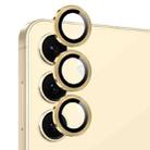 For Samsung Galaxy S25 FE 5G NORTHJO Camera Lens Protector CD Metal Ring Tempered Glass Film(Gold) - 2