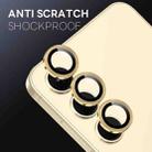 For Samsung Galaxy S25 FE 5G NORTHJO Camera Lens Protector CD Metal Ring Tempered Glass Film(Gold) - 3