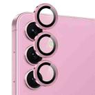 For Samsung Galaxy S25 FE 5G NORTHJO Camera Lens Protector CD Metal Ring Tempered Glass Film(Pink) - 2