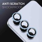 For Samsung Galaxy S25 FE 5G NORTHJO Camera Lens Protector CD Metal Ring Tempered Glass Film(Blue) - 3