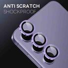 For Samsung Galaxy S25 FE 5G NORTHJO Camera Lens Protector CD Metal Ring Tempered Glass Film(Purple) - 3