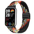 For Xiaomi Smart Band 9 Pro / Redmi Watch 5 Slim Magnetic Buckle Braided Loop Watch Band(Black Rainbow) - 1
