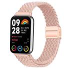 For Xiaomi Smart Band 9 Pro / Redmi Watch 5 Slim Magnetic Buckle Braided Loop Watch Band(Creamy Pink Sand) - 1