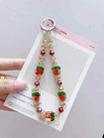 Luminous Persimmon Crystal Phone Chain(Red) - 1