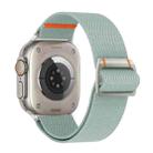 For Apple Watch 46mm / 49mm / 45mm / 44mm Watchman Mechanical Buckle Nylon Watch Band(Ishrium Blue) - 1