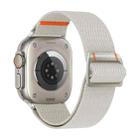 For Apple Watch 42mm / 41mm / 40mm / 38mm Watchman Mechanical Buckle Nylon Watch Band(Starlight) - 1
