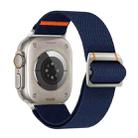 For Apple Watch 42mm / 41mm / 40mm / 38mm Watchman Mechanical Buckle Nylon Watch Band(Navy Blue) - 1