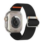 For Apple Watch 42mm / 41mm / 40mm / 38mm Watchman Mechanical Buckle Nylon Watch Band(Black) - 1