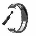 For Samsung Galaxy Watch Ultra 47mm / Ultra 2025 Three Beads Stainless Steel Watch Band with Removal Tool(Black Silver) - 3