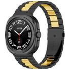 For Samsung Galaxy Watch8 / Watch8 Classic Three Beads Stainless Steel Watch Band with Removal Tool(Black Gold) - 1