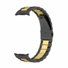 For Samsung Galaxy Watch8 / Watch8 Classic Three Beads Stainless Steel Watch Band with Removal Tool(Black Gold) - 2