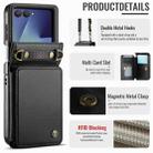 For Samsung Galaxy Z Flip7 CaseMe C22 Card Slots Holder RFID Anti-theft Phone Case(Black) - 2