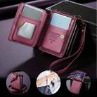 For Samsung Galaxy Z Flip7 CaseMe C22 Card Slots Holder RFID Anti-theft Phone Case(Red) - 3
