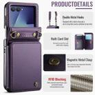 For Samsung Galaxy Z Flip7 CaseMe C22 Card Slots Holder RFID Anti-theft Phone Case(Purple) - 2