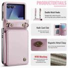 For Samsung Galaxy Z Flip7 CaseMe C22 Card Slots Holder RFID Anti-theft Phone Case(Pink) - 2