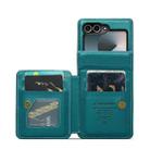 For Samsung Galaxy Z Flip7 FE CaseMe C22 Card Slots Holder RFID Anti-theft Phone Case(Green) - 2