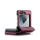 For Samsung Galaxy Z Flip7 FE CaseMe C22 Card Slots Holder RFID Anti-theft Phone Case(Red) - 3
