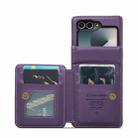For Samsung Galaxy Z Flip7 FE CaseMe C22 Card Slots Holder RFID Anti-theft Phone Case(Purple) - 2