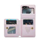 For Samsung Galaxy Z Flip7 FE CaseMe C22 Card Slots Holder RFID Anti-theft Phone Case(Pink) - 2