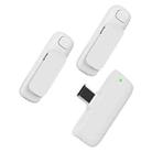 M6 2 Microphone + 1 Receiver Wireless Microphone AI Noise Reduction Live Streaming Mic(White) - 1