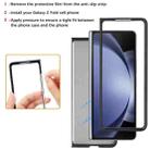 For Samsung Galaxy Z Fold7 Kalebol Strong Magnetic MagSafe 2-Fold Ring Magnetic Card Case Leather Side Sticker Phone Case(Gray) - 4