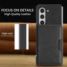 For Samsung Galaxy Z Fold6 Kalebol Strong Magnetic MagSafe 2-Fold Ring Magnetic Card Case Leather Side Sticker Phone Case(Black) - 3