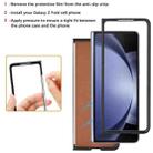 For Samsung Galaxy Z Fold6 Kalebol Strong Magnetic MagSafe 2-Fold Ring Magnetic Card Case Leather Side Sticker Phone Case(Brown) - 4