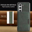 For Samsung Galaxy Z Fold6 Kalebol Strong Magnetic MagSafe 2-Fold Ring Magnetic Card Case Leather Side Sticker Phone Case(Green) - 3