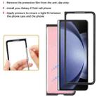 For Samsung Galaxy Z Fold6 Kalebol Strong Magnetic MagSafe 2-Fold Ring Magnetic Card Case Leather Side Sticker Phone Case(Pink Gold) - 4