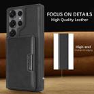 For Samsung Galaxy S25 Ultra Kalebol Strong Magnetic MagSafe 2-Fold Ring Magnetic Card Case Leather Side Sticker Phone Case(Black) - 3