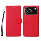 For iPhone 17 Pro Max ENKAY RFID Blocking Wallet Kickstand Litchi Texture Leather Phone Case(Red) - 2