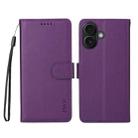 For iPhone 17 ENKAY RFID Blocking Wallet Kickstand Litchi Texture Leather Phone Case(Purple) - 2