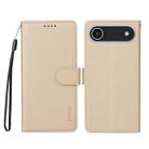 For iPhone 17 Air ENKAY RFID Blocking Wallet Kickstand Litchi Texture Leather Phone Case(Beige) - 2