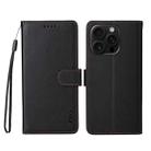 For iPhone 16 Pro ENKAY RFID Blocking Wallet Kickstand Litchi Texture Leather Phone Case(Black) - 2