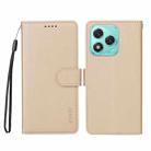 For Honor 400 Lite ENKAY RFID Blocking Wallet Kickstand Litchi Texture Leather Phone Case(Beige) - 2
