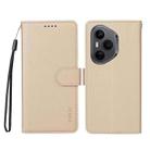 For Honor 400 Pro Global 160.8mm ENKAY RFID Blocking Wallet Kickstand Litchi Texture Leather Phone Case(Beige) - 2