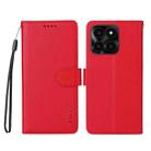 For Honor X6c 4G / X6b 4G ENKAY RFID Blocking Wallet Kickstand Litchi Texture Leather Phone Case(Red) - 2