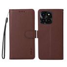 For Honor X6c 4G / X6b 4G ENKAY RFID Blocking Wallet Kickstand Litchi Texture Leather Phone Case(Brown) - 2